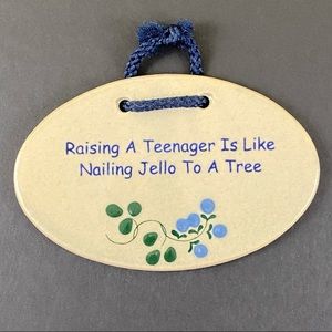 MOUNTAIN MEADOWS POTTERY Ceramic Oval Plaque